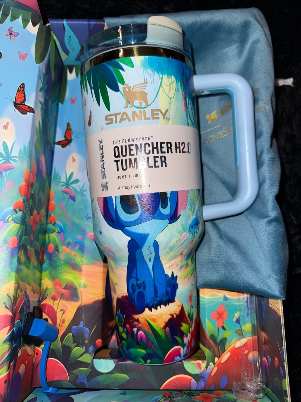 Stanley Cup-Stitch featuring Love Shack Fancy Velour Dust Bag - Picture 3 of 3